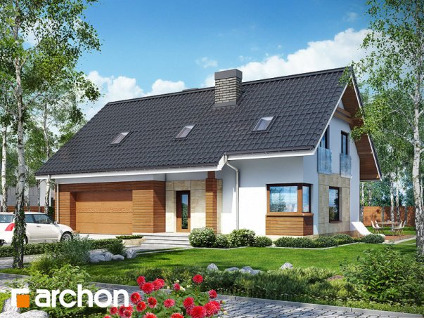 Проект дома Дом в яблонках (Г2) - 1 С мансардным этажом дома в Киеве