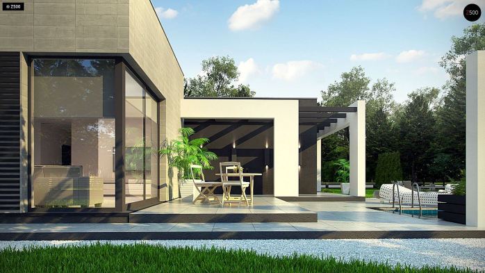 Проект дома Ux79 - 5 Одноэтажные дома в Киеве