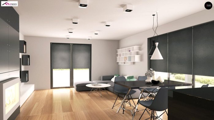 Проект дома U208 A - 3 Одноэтажные дома в Киеве