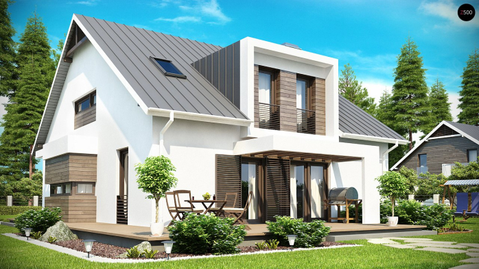 Проект дома U116 - 2 С мансардным этажом дома в Киеве