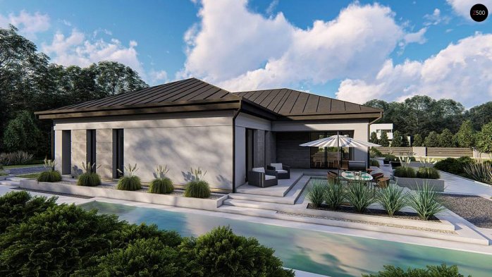 Проект дома U471 - 1 Одноэтажные дома в Киеве