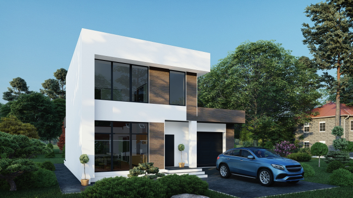 Проєкт будинку DBT 393 - Двоповерхові дома у Києві