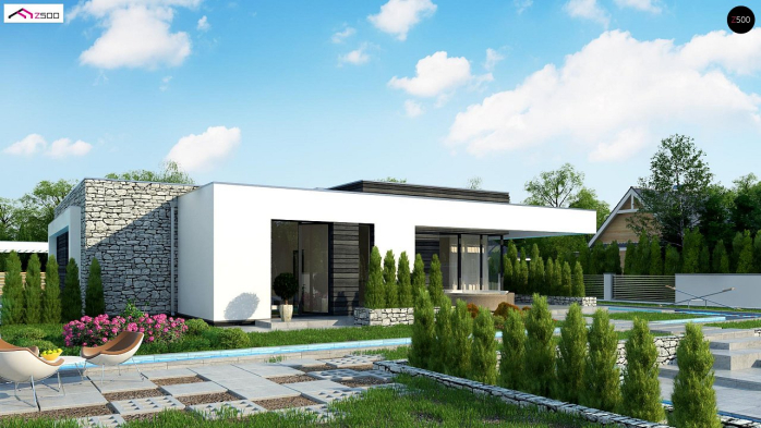 Проект дома Ux153 - 3 Одноэтажные дома в Киеве