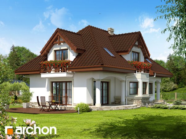 Проект дома Дом в майоране (П) вер.2 - 2 С мансардным этажом дома в Киеве