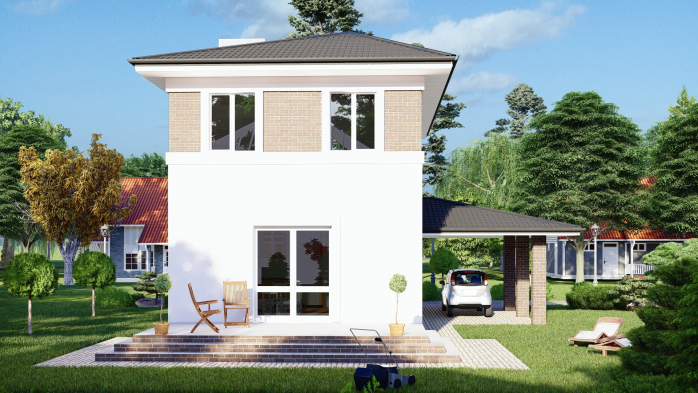 Проект дома DBT 412 - 6 Двухэтажные дома в Киеве