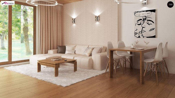 Проект дома U8 B 40 - 4 С мансардным этажом дома в Киеве