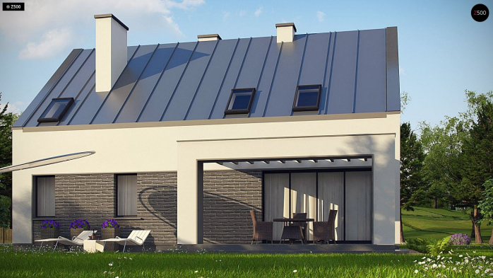 Проект дома U353 - 6 С мансардным этажом дома в Киеве