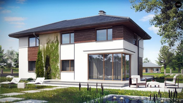 Проект дома U159 P - 2 Двухэтажные дома в Киеве