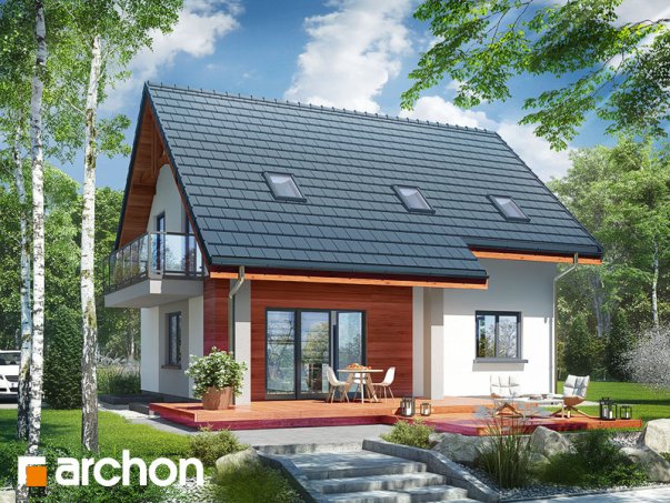 Проект дома Дом в хлорофитуме 5 (П) - 2 С мансардным этажом дома в Киеве