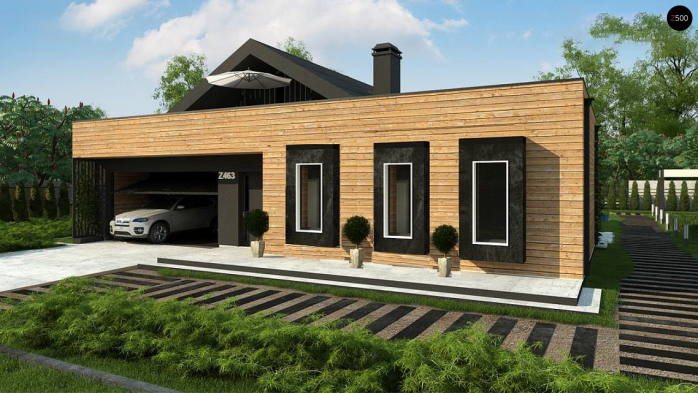 Проект дома U463 - 4 С мансардным этажом дома в Киеве