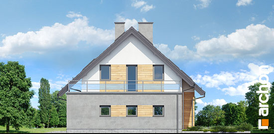 Проект дома Дом в хостах - 4 С мансардным этажом дома в Киеве