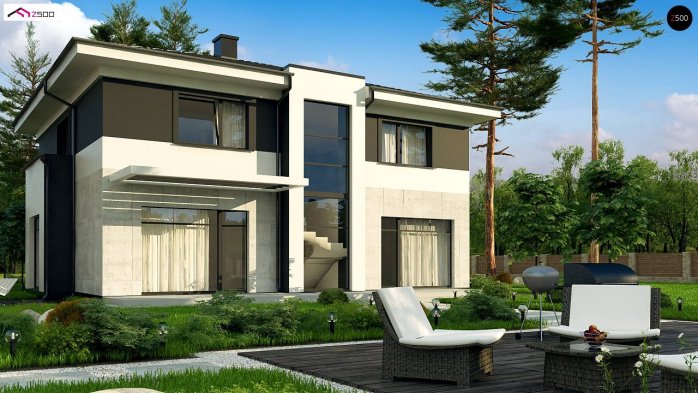 Проект дома Ux62 A - 2 Двухэтажные дома в Киеве