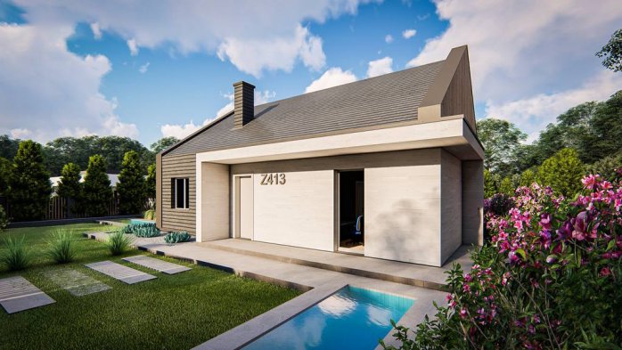 Проект дома U413 - 3 Одноэтажные дома в Киеве