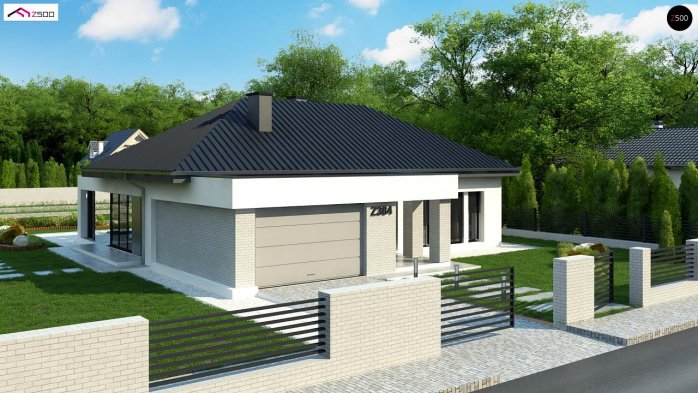 Проект дома U384 - 5 Одноэтажные дома в Киеве