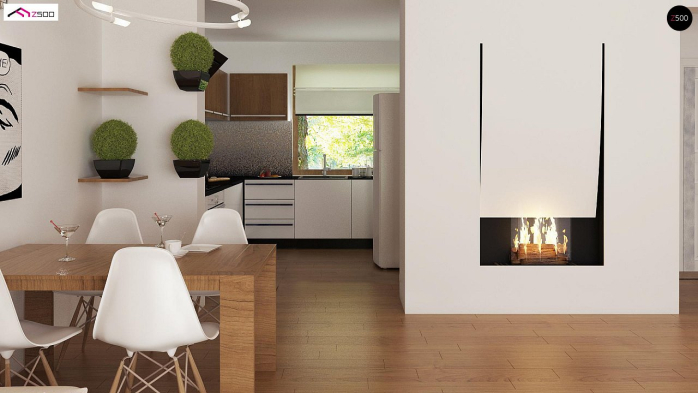 Проект дома U8 B 40 - 5 С мансардным этажом дома в Киеве