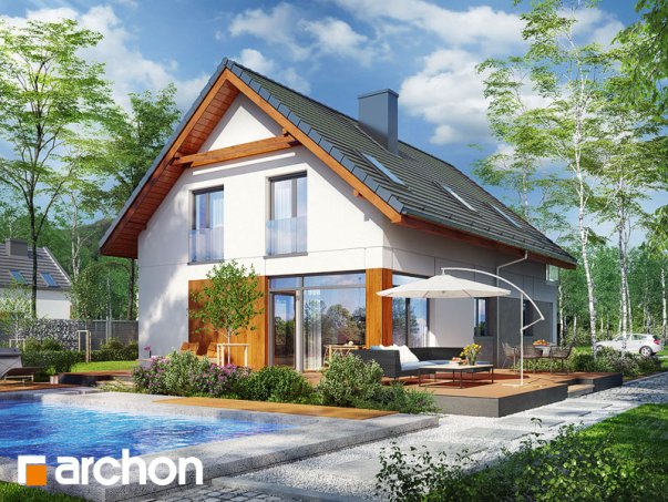 Проект дома Дом под хикорой 2 - 2 С мансардным этажом дома в Киеве