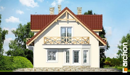 Проект дома Дом в винограде 4 вер.2 - 4 С мансардным этажом дома в Киеве
