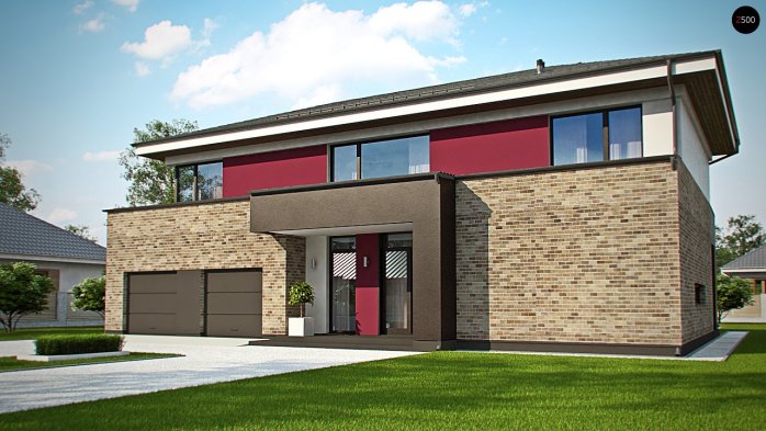 Проект дома Ux61 - 1 Двухэтажные дома в Киеве