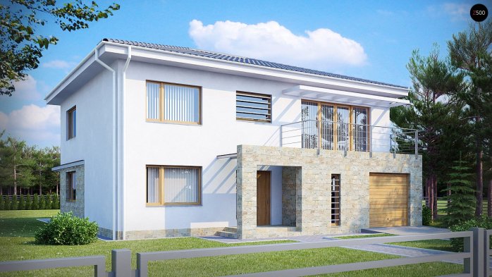 Проект дома Ux4 - 1 Двухэтажные дома в Киеве