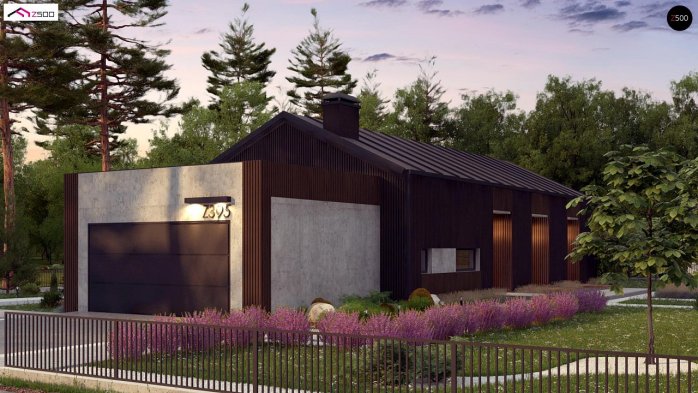 Проект дома U395 - 4 Одноэтажные дома в Киеве