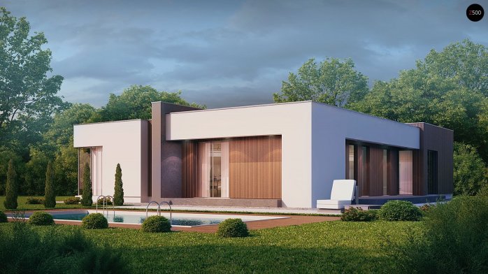 Проект дома Ux49 - 2 Одноэтажные дома в Киеве