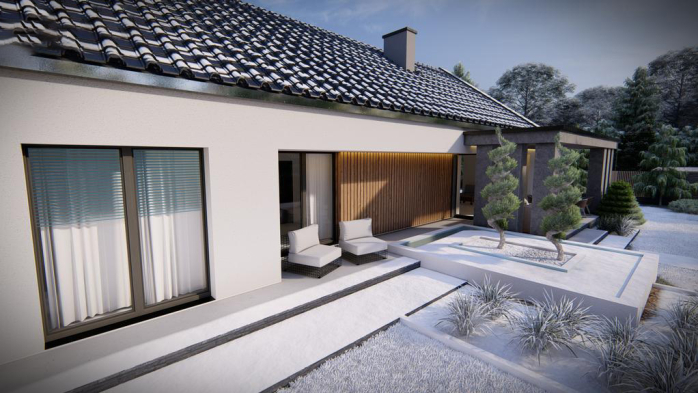 Проект дома U522 - 4 Одноэтажные дома в Киеве