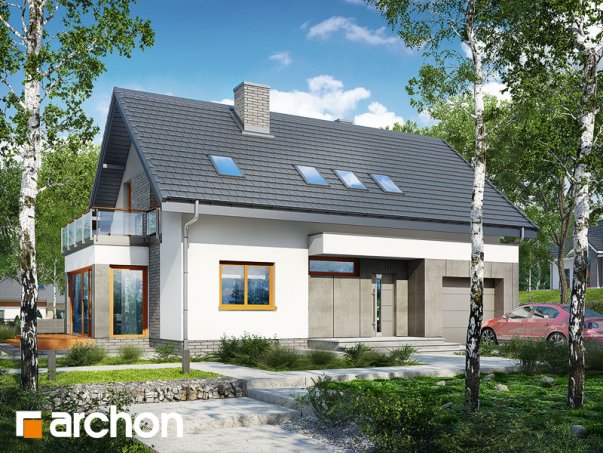 Проект дома Дом под ацеролей - 2 С мансардным этажом дома в Киеве