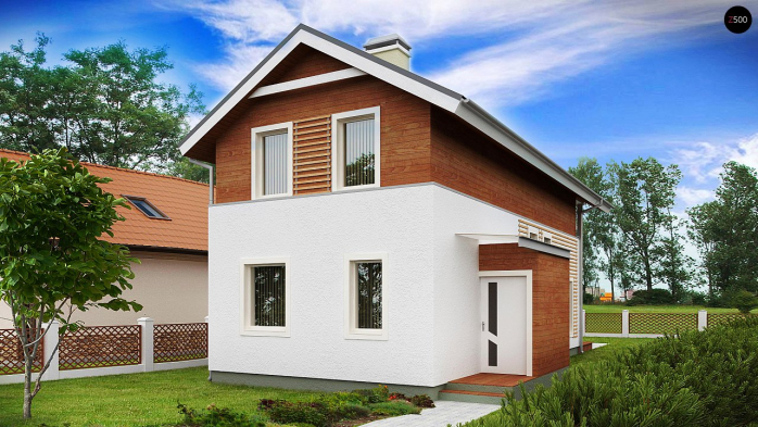 Проект дома U25 - 2 С мансардным этажом дома в Киеве