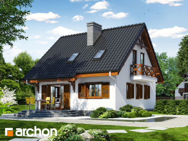 Проект дома Дом в землянике 3 (П) вер.2 - 2 С мансардным этажом дома в Киеве