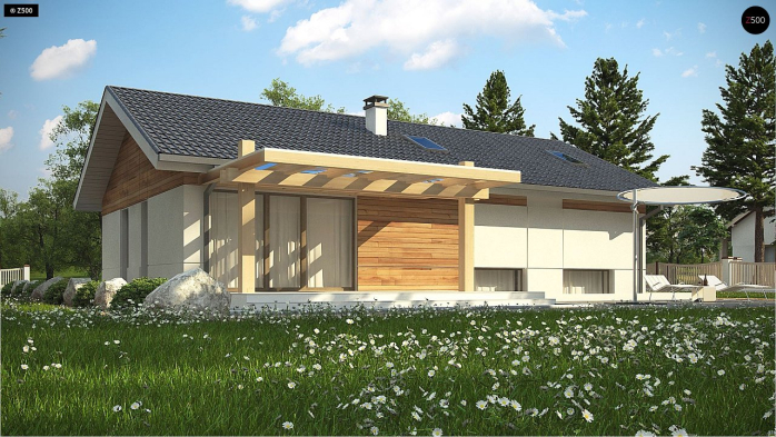 Проект дома U338 - 5 С мансардным этажом дома в Киеве