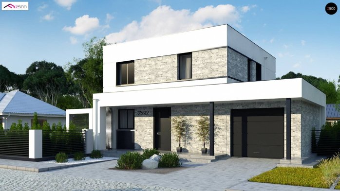 Проект дома Ux92 GP - 2 Двухэтажные дома в Киеве