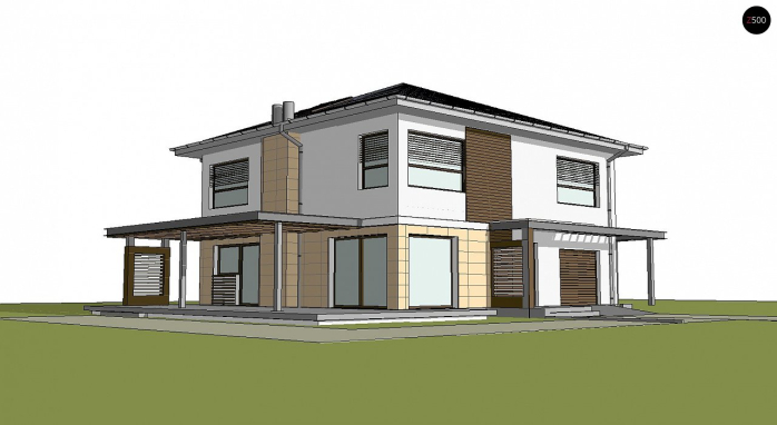 Проект дома Ux2 L v2 - 3 Двухэтажные дома в Киеве