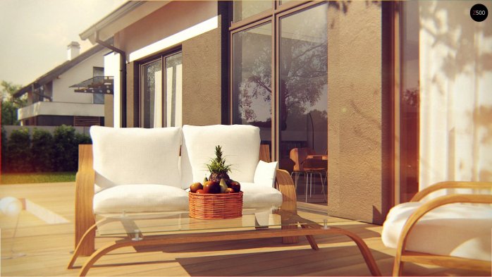 Проект дома U266 - 5 С мансардным этажом дома в Киеве