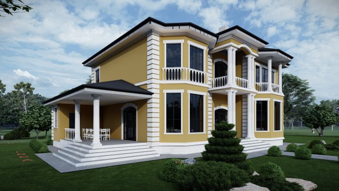 Проєкт будинку DBT 568 - Двоповерхові дома у Києві