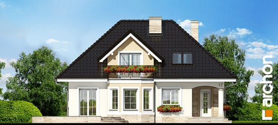 Проект дома Дом в авокадо вер.2 - 3 С мансардным этажом дома в Киеве