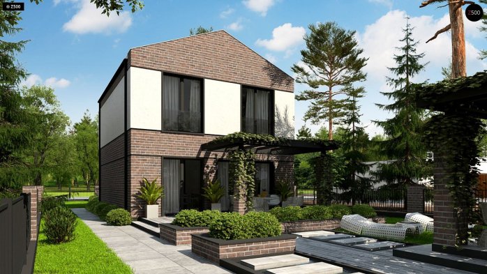 Проект дома U398 - 4 Двухэтажные дома в Киеве