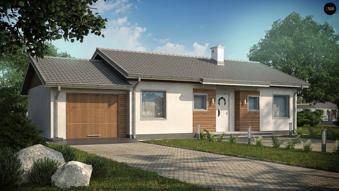 Проект дома U7 L GL - 1 Одноэтажные дома в Киеве