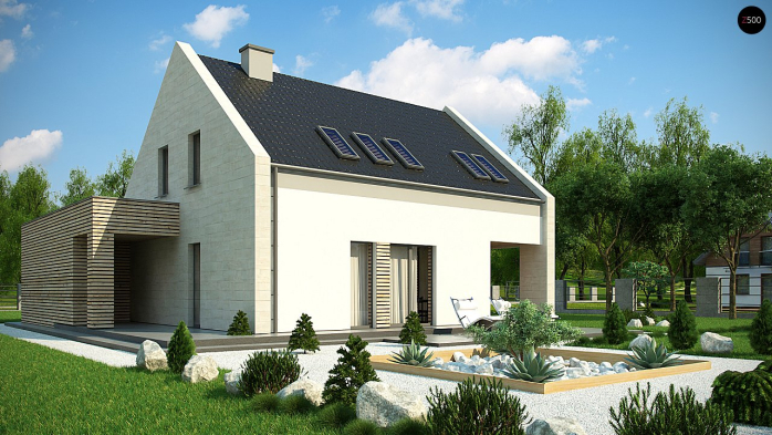 Проект дома U364 - 2 С мансардным этажом дома в Киеве