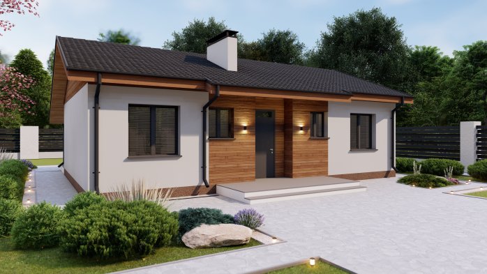 Проєкт будинку Db 14 - Одноповерхові дома у Києві