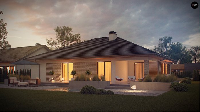 Проект дома U301 - 11 Одноэтажные дома в Киеве