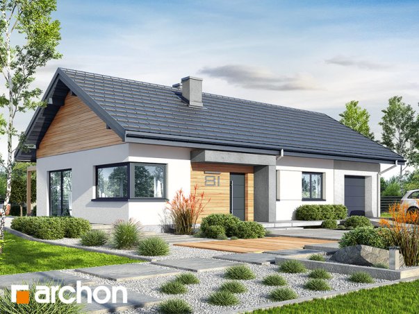 Проект дома Дом в мекинтошах 9 (Г) - 2 Одноэтажные дома в Киеве