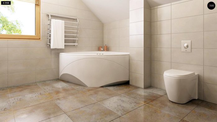 Проект дома U1 - 14 С мансардным этажом дома в Киеве