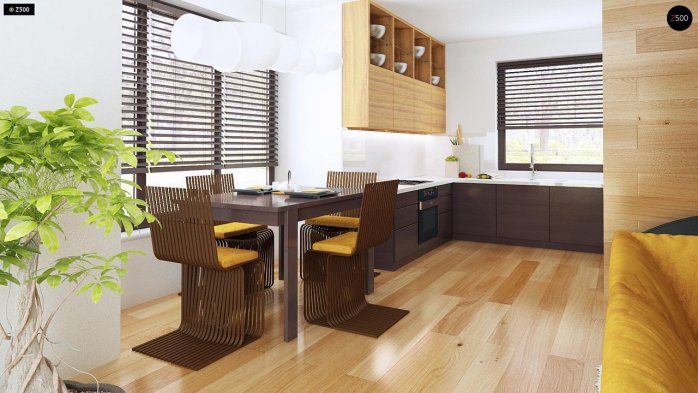 Проект дома U101 D GL - 2 С мансардным этажом дома в Киеве