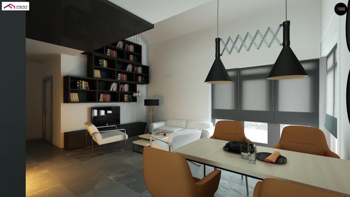 Проєкт будинку U122 - З мансардним поверхом дома у Києві