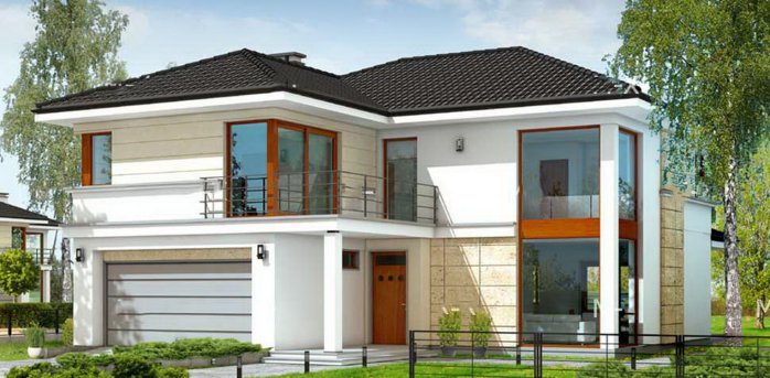 Проект дома Db 1 - 1 Двухэтажные дома в Киеве