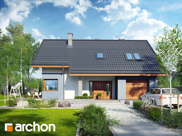 Проект дома Дом в журавках 5 - 1 С мансардным этажом дома в Киеве