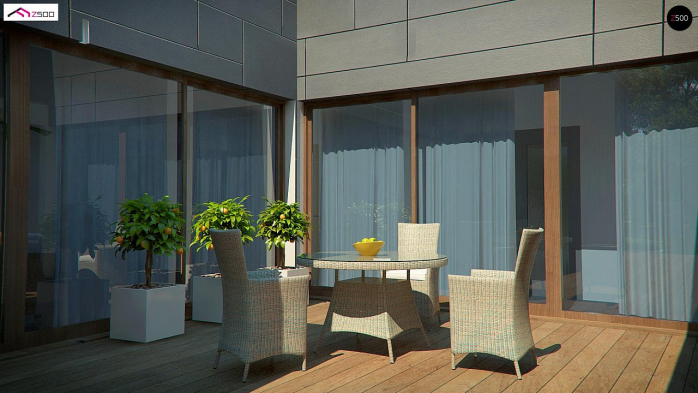 Проект дома Ux118 - 5 Одноэтажные дома в Киеве