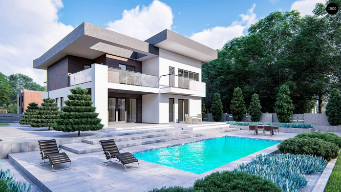 Проект дома Uu22 - 4 Двухэтажные дома в Киеве