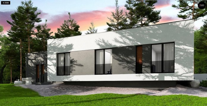 Проект дома Ux141 S - 4 Одноэтажные дома в Киеве