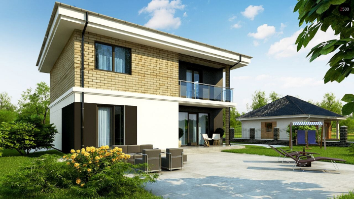 Проект дома Uu1 a - 4 Двухэтажные дома в Киеве